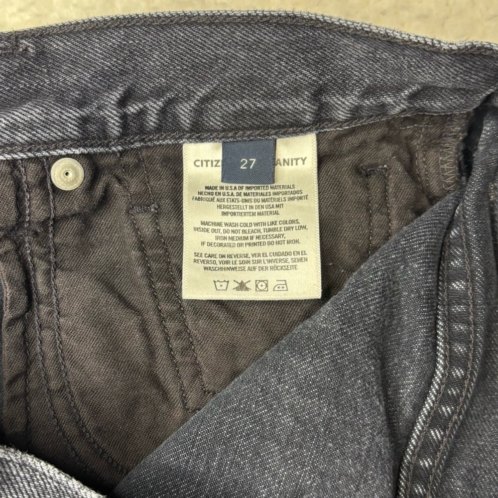 Citizens of Humanity Women Black Wash Ambrosio Bermuda Shorts - Picture 10 of 13